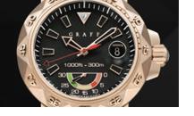 格拉夫-chrono graff-chronograff47毫米玫瑰金黑色表盤