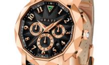 格拉夫-chrono graff-chronograff45毫米玫瑰金黑色表盤