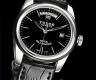 帝舵-駿鈺-56010n-Shiny black leather strap