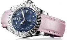 帝舵-Lady Diamonds-79430P-Calf leather brillant ping