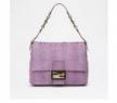 芬迪Fendi 2011新款粉紫色蛇皮甘氨酸大號Mamma手提包