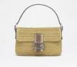 芬迪Fendi 2011新款稻草配皮Baguette手袋