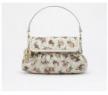 芬迪Fendi 2011新款白底印花帆布配皮Chef手袋