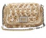 杜嘉班納Dolce&Gabbana2011早春度假系列“Miss Charles” 鉤針草編小肩包