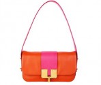 馬克雅克布Marc Jacobs 2011春夏橘色拼粉紅色“BLACK ORCHID”肩包