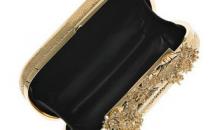 亞歷山大·麥昆Alexander McQueen new Box knuckle-duster leather clutch 金色連指式皮手包