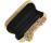 亞歷山大·麥昆Alexander McQueen new Box knuckle-duster leather clutch 金色連指式皮手包