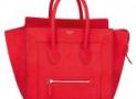 思琳2011新款紅色雙手提笑臉包Luggage Mini女士中號手袋