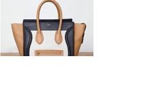 思琳黑白色及棕色羊皮雙手提笑臉包迷你小號女士手袋 Accessory 15