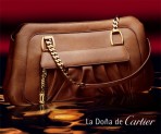 卡地亞La Dona de Cartier淺栗色皮包