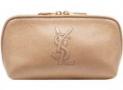 伊夫圣羅蘭YSL 2011春夏“BELLE DE JOUR Chevrette” 米色中號化妝包