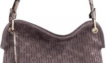 路易威登08冬季時裝秀系列Monogram Suede Embossed Wish肩包