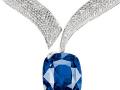 Chopard紅毯系列18K白金鑲鉆石及藍寶石項鏈 - 蕭邦