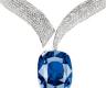 Chopard紅毯系列18K白金鑲鉆石及藍寶石項鏈 - 蕭邦