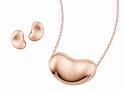 蒂芙尼Elsa Peretti?艾爾莎·柏瑞蒂 Bean? 18K 金吊墜和耳環 - 蒂芙尼