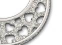 SWAROVSKI 施華洛世奇桃心鏤空耳環 - 施華洛世奇