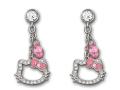 SWAROVSKI HELLO KITTY 粉紅色耳釘 - 施華洛世奇