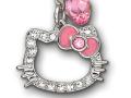 SWAROVSKI HELLO KITTY 粉紅色耳釘 - 施華洛世奇