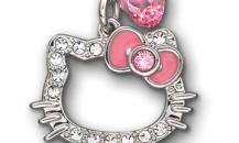 SWAROVSKI HELLO KITTY 粉紅色耳釘 - 施華洛世奇