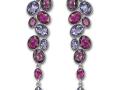 SWAROVSKI PARTY 紅色穿孔耳環 - 施華洛世奇