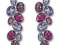 SWAROVSKI PARTY 紅色穿孔耳環 - 施華洛世奇