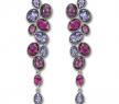 SWAROVSKI PARTY 紅色穿孔耳環 - 施華洛世奇