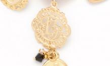 Dolce&Gabbana 金色銅牌耳環 - 杜嘉班納
