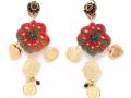 Dolce&Gabbana 金色銅牌耳環 - 杜嘉班納