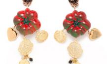 Dolce&Gabbana 金色銅牌耳環 - 杜嘉班納