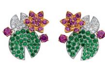 Van Cleef &Arpels高級珠寶東方花園系列耳釘 - 梵克雅寶
