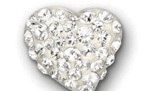SWAROVSKI 施華洛世奇心形耳釘 - 施華洛世奇