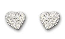 SWAROVSKI 施華洛世奇心形耳釘 - 施華洛世奇