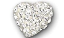 SWAROVSKI 施華洛世奇心形耳釘 - 施華洛世奇