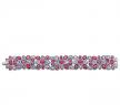 SWAROVSKI 紫紅色花瓣狀手鏈 - 施華洛世奇
