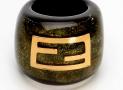 Fendi logo銅飾樹脂寬腕手鐲 - 芬迪