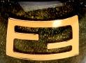 Fendi logo銅飾樹脂寬腕手鐲 - 芬迪