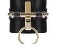 Givenchy 扣飾黑色皮革手鐲 - 紀梵希