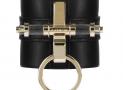 Givenchy 扣飾黑色皮革手鐲 - 紀梵希