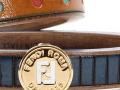 Fendi 斑點條紋牛皮手環 - 芬迪