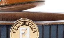 Fendi 斑點條紋牛皮手環 - 芬迪