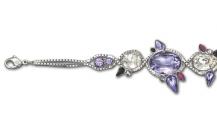 SWAROVSKI 淡紫色花瓣手鏈 - 施華洛世奇