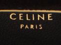 Céline 黑色鉚釘飾麂皮手鐲 - 賽琳