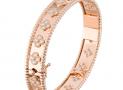 Van Cleef & Arpels 玫瑰金鑲鉆手鐲 - 梵克雅寶