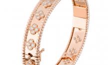 Van Cleef & Arpels 玫瑰金鑲鉆手鐲 - 梵克雅寶