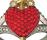 SWAROVSKI HEART SWORD 大紅色戒指 - 施華洛世奇