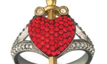 SWAROVSKI HEART SWORD 大紅色戒指 - 施華洛世奇