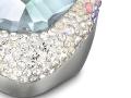 SWAROVSKI 施華洛世奇鍍白金淺藍色水晶戒指 - 施華洛世奇