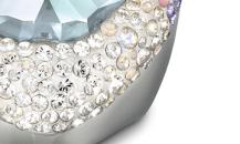 SWAROVSKI 施華洛世奇鍍白金淺藍色水晶戒指 - 施華洛世奇
