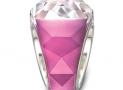 SWAROVSKI 枚紅色水晶戒指 - 施華洛世奇
