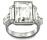 SWAROVSKI PRIME 白色水晶戒指 - 施華洛世奇